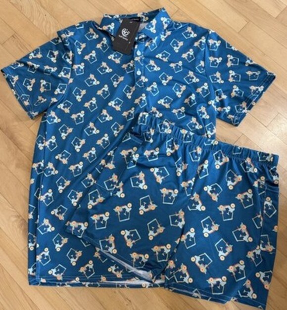 Pants - NWT Golf Gentry Women’s Set with Golf Cart Design Polo Shirt & Shorts Size M